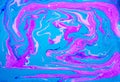 Abstract background of pink-blue marble. The effect of natural stone.