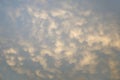 Abstract background curly clouds on blue sky Royalty Free Stock Photo