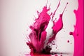 Abstract background of pink oil or watercolor splashing after water drop. Royalty Free Stock Photo