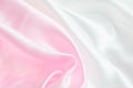 Abstract background - Pink and white satin textile Royalty Free Stock Photo