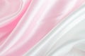 Abstract background - Pink and white satin textile Royalty Free Stock Photo