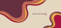 Abstract background pink and yellow fluid shape overlapping layer flat design
