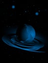 Abstract background with planets