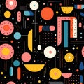 Abstract background of planets, comets and disks. An element of design design. Generated by AI Royalty Free Stock Photo