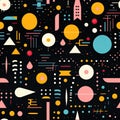 Abstract background of planets, comets and disks. An element of design design. Generated by AI Royalty Free Stock Photo