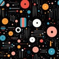 Abstract background of planets, comets and disks. An element of design design. Generated by AI Royalty Free Stock Photo