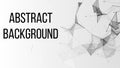 Abstract background. Plexus effect. Abstract connecting dots and lines. Polygon modern pattern. Vector illustration