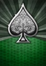 Abstract background with poker spade