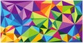 Abstract background polygon colorful vektor design Royalty Free Stock Photo