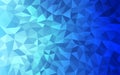 Vector Abstract Blue Gradient Geometric Background with Polygons Pattern Royalty Free Stock Photo