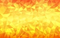 Vector Abstract Orange and Yellow Gradient Geometric Background with Polygons Pattern Royalty Free Stock Photo