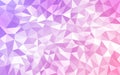 Vector Abstract Pastel Pink and Purple Gradient Geometric Background with Polygons Pattern Royalty Free Stock Photo