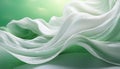Abstract background, Pure cotton fabric, wavy fiber complex warp of light withe and light green Royalty Free Stock Photo