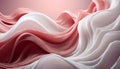 Abstract background, Pure cotton fabric, wavy fiber complex warp of light withe and light pink Royalty Free Stock Photo