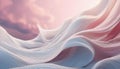 Abstract background, Pure cotton fabric, wavy fiber complex warp of light withe and light pink Royalty Free Stock Photo