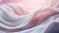 Abstract background, Pure cotton fabric, wavy fiber complex warp of light withe and light pink Royalty Free Stock Photo