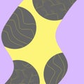 Abstract background with purple yellow gray elements