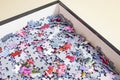 Abstract background with puzzle pieces Royalty Free Stock Photo