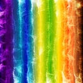 Abstract background with raibow linear gradient and glowing patterned lines