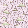 Abstract background with rain and cloud Royalty Free Stock Photo
