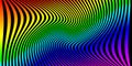 Abstract background with rainbow colored striped zebra, futuristic waves art Royalty Free Stock Photo