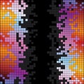 Abstract background with rainbow colorful pixels