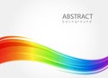 Abstract background with rainbow wave