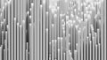 background of random white cube block wave pattern, 3D illustration rendering Royalty Free Stock Photo
