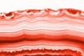 Abstract background - red agate cross section slice mineral Royalty Free Stock Photo