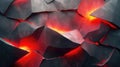 Abstract background red and black with glowing red-hot steel Royalty Free Stock Photo