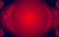 abstract background with red and blue lines circle fingerprint effect
