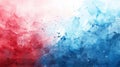 Abstract background with red and blue watercolor paint splatters Royalty Free Stock Photo