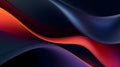 Abstract background with red and blue wavy lines. Vector illustration. Generative AI Royalty Free Stock Photo