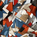 abstract background with red blue and white squares Royalty Free Stock Photo
