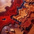 Abstract background of red and brown agate with a natural pattern Royalty Free Stock Photo