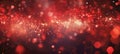 Abstract background with red fireworks, sparkles, shiny bokeh glitter lights Royalty Free Stock Photo
