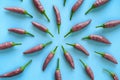 Abstract background with peppers