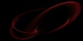 Abstract background with red hot wavy lines on black background Royalty Free Stock Photo