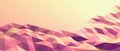 Abstract background Red Lowpoly landscape Mountain and Concept with copy space.Retro style digital banner