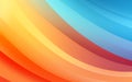 Abstract background with red,orange and blue wave design - colorful shiny wave with lines created using blend tool. Royalty Free Stock Photo