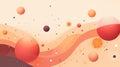 abstract background with red orange and brown spheres Royalty Free Stock Photo