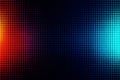 Abstract background of red orange to blue gradient dots on a black canvas Keywords: abstract, background, dots, gradient, color, Royalty Free Stock Photo