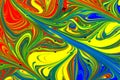 Abstract multicolored liquid paint swirls background Royalty Free Stock Photo