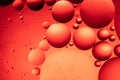 Abstract background of red water bubbles Royalty Free Stock Photo