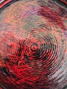 Abstract background, Red white black colors design as circle line blur grain background Royalty Free Stock Photo