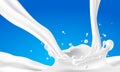 Abstract background ripple milk.
