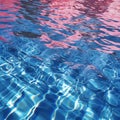 Abstract background of rippled pattern of clean water in blue and pink colors Royalty Free Stock Photo