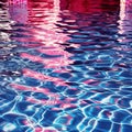 Abstract background of rippled water surface in pink and blue colors Royalty Free Stock Photo