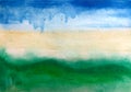 Abstract background sea scape water color