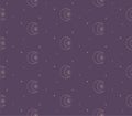 Abstract Background Seamless Pattern. Moon And Sun Royalty Free Stock Photo